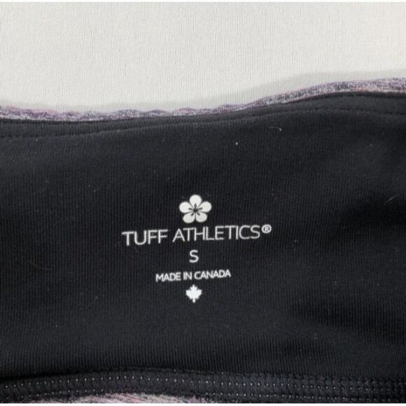 Tuff Athletics Womens Performance Lycra UPF 40+  Leggings Pink Black Small - Picture 5 of 7